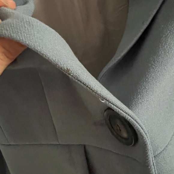 Iris Setlawke Baby Blue Linen Cotton Blend Blazer, size 2 - Picture 6 of 8